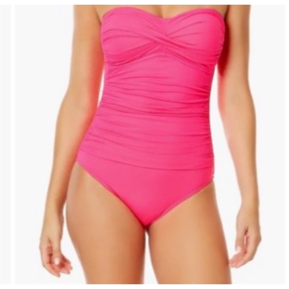 Anne Cole Pink One Piece Swimsuit